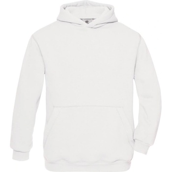 B&C Collection B&c hooded kids / Детски суичър с качулка - бял 158 (01068100165)