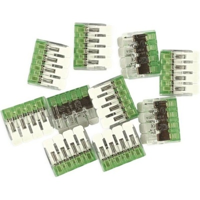 EMOS Páčková spojovacia svorka 4× 0,2–4 mm2, 10 ks 8592920154502