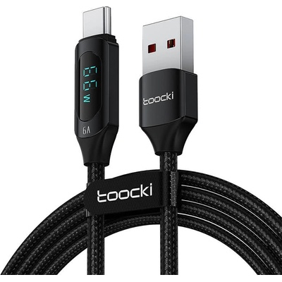 Toocki Кабел Toocki, USB-A към USB-C, 1m, 66W, черен (TXCT-XY01)