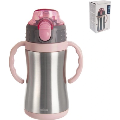 Orion Termoska s náustkom růžová nerez 330 ml
