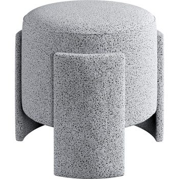 Asir Табуретка rocket Ø 39 см, сива (as3087)