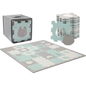 Kinderkraft Select Podložka penová puzzle Luno Shapes 185 x 165 cm Mint 30ks