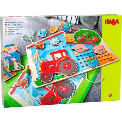 HABA Детска игра за нанизване Нaba - Ферма (305289)