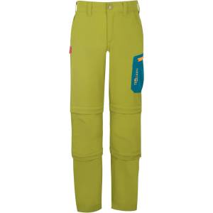 Trollkids Детски панталон със свалящи крачоли Trollkids Kid's Preikestolen Double Zip-Off Pants Zip-off trousers - Pear Green / Lagoon Green / Sahara Sunset - размер 110 (EU) (701-2961-0513)