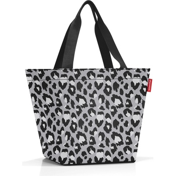 Reisenthel Чанта Shopper, сива, с принт леопард, размер M (ZS7080)