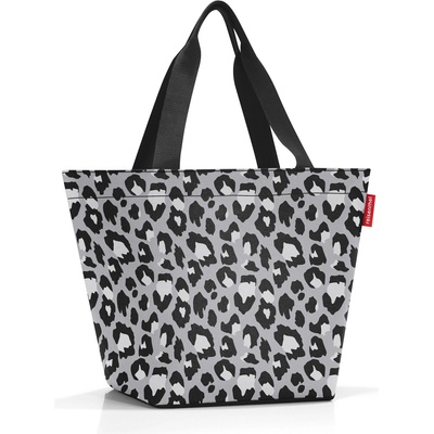 Reisenthel Чанта Shopper, сива, с принт леопард, размер M (ZS7080)