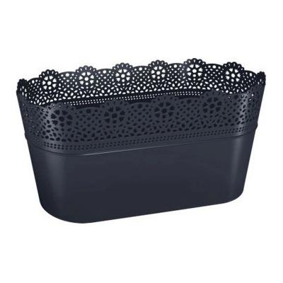 Prosperplast Lace truhlík s krajkou 28,5 x 13,5 cm DLAC285