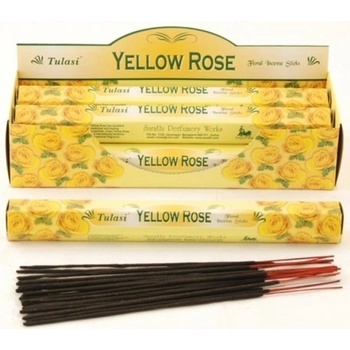 Tulasi Vonné tyčinky Yellow rose 20 ks