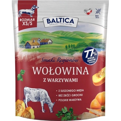 Baltica Príchute regiónov Hovädzie mäso s zeleninou Adult Small Breeds 1 kg