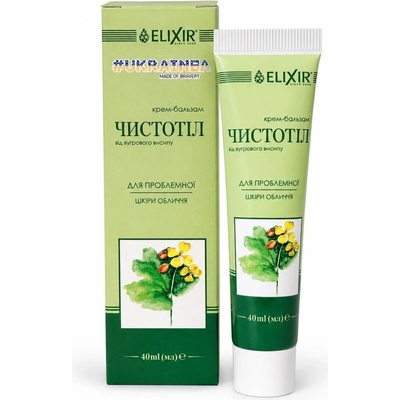 Eliksír Krémový balzam Lastovičník extrakt čistotel 40 ml