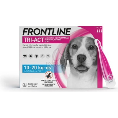 Frontline Tri-Act спот он за кучета M - кучета между 10-20 кг