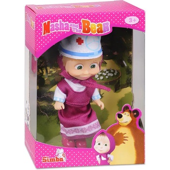 Simba Toys Маша с розова рокля и лекарска шапка