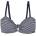 Regatta Aceana III bikini top - Blue (Navy / White Soccer Stripe)
