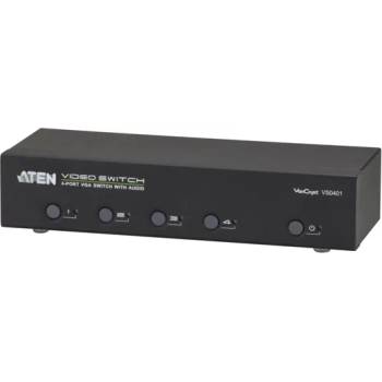 ATEN VanCryst Switch VGA, 4 порта - VS0401 VS0401-AT-G (VS0401-AT-G)