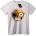 NOONEBRAND Тениска Черепи & Емоджи - 2XL, White
