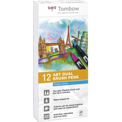 Fixy Tombow - oboustranné 12 ks - Basic color TABT-12P-1