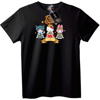 NOONEBRAND Тениска Трима Царе Hello Kitty - S, White