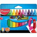 MAPED Voskovky "Color Peps Maxi" Wax 12 rôznych farieb