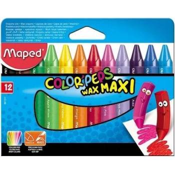MAPED Voskovky "Color Peps Maxi" Wax 12 rôznych farieb
