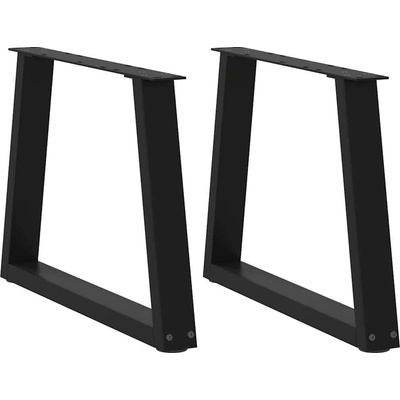 Omaxi 957130 Nohy konferenčního stolku ve tvaru V 2 ks černé 50 x 42-43,3 cm ocel