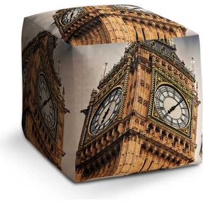 Sablio Taburet Cube Clock tower: 40x40x40 cm