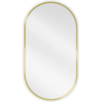 Mexen Loft овално огледало за баня 75 x 40 см, златна рамка - 9851-075-040-000-50 (9851-075-040-000-50)