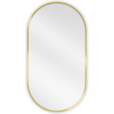 Mexen Loft овално огледало за баня 75 x 40 см, златна рамка - 9851-075-040-000-50 (9851-075-040-000-50)