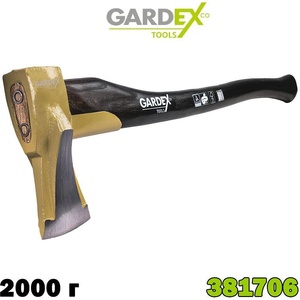 Gardex Tools Брадва тип клин, с протектор, 2000 г, 800 мм, Gardex CULTURE, дървена дръжка (381706)