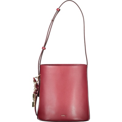 Furla Luxusná dámska kožená kabelka typu „bucket“ ROXIE 23x26x17 cm Červená