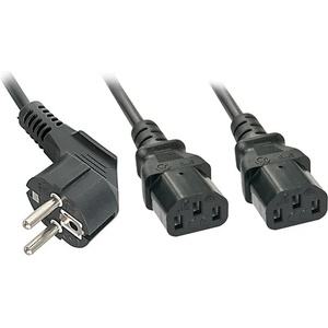 Lindy Y захранващ кабел Schuko - 2x C13, 2 м 30048 (30048)