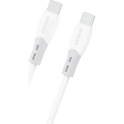 Dudao L25SC 60 W USB-C – USB-C s měkkým silikonovým opletem 2m bílý