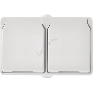 EMOS Външен контакт 2xFRENCH 250V / 16A IP44 (EMS367)