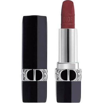 Dior Dior Rouge сатенено покритие кремообразно червило 963 кадифено покритие с леопардово покритие 3.5 г