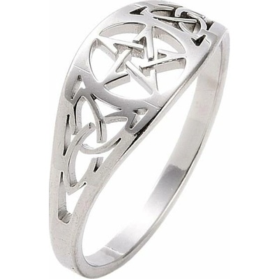 Nefertitis Prsten pro čarodějku Pentagram nerez ocel NF55441
