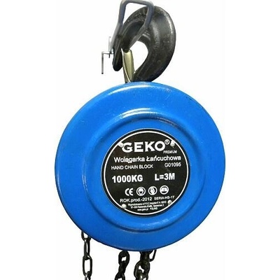 Řetězový kladkostroj PREMIUM 1000kg, 3m, Geko G01095