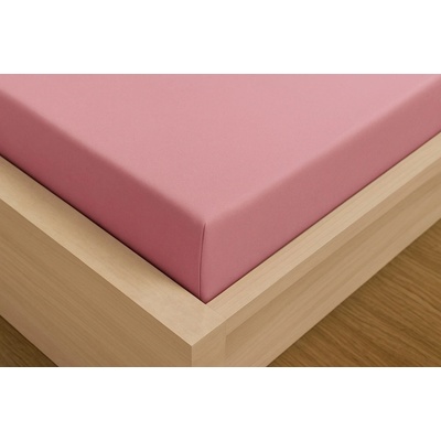 Kvalitex Jersey prostěradlo s lycrou světle růžové 140x200