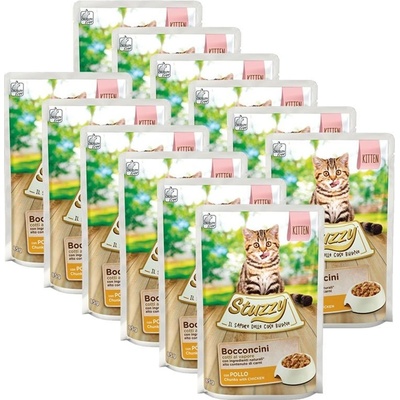 Stuzzy Cat Kitten Chunks kuracie kúsky gravy 12 x 85 g