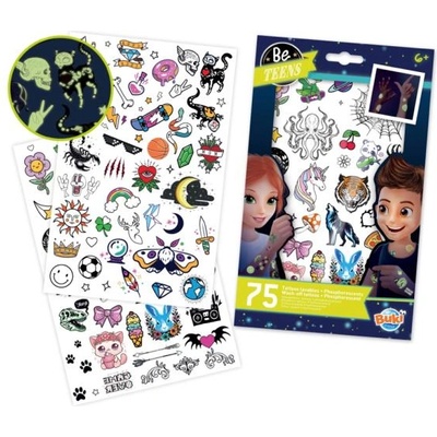 Buki france BeTeens Временна татуировка - фосфоресцираща