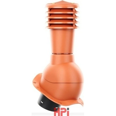 HPI Odvětrávací set 125/110 mm vysoký profil pro plechové tvarované krytiny červená