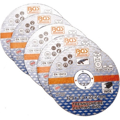 Bgs Technic Rozbrušovací kotouč 125 x 1,0 x 22,2 mm 3936 5 ks