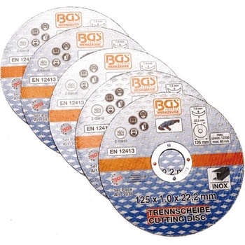 Bgs Technic Rozbrušovací kotouč 125 x 1,0 x 22,2 mm 3936 5 ks