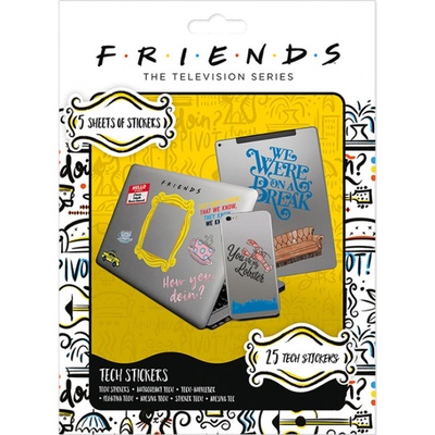Samolepky Friends Tech 25ks