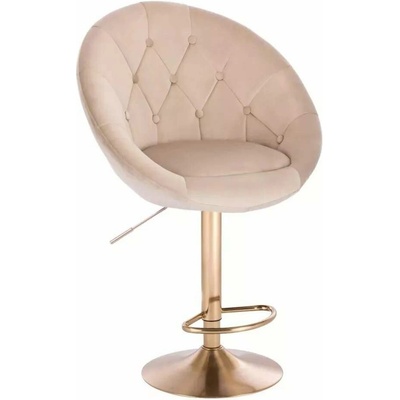 LuxuryForm Design Vera Velur na zlatom tanieri latte