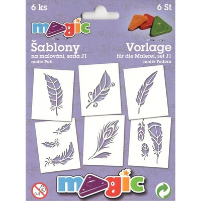 Primo Magic Papírové šablony sada J1 PEŘÍ