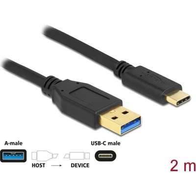 Delock 84004 USB (USB 3.2 Gen 1), typu A - USB Type-C, 2m