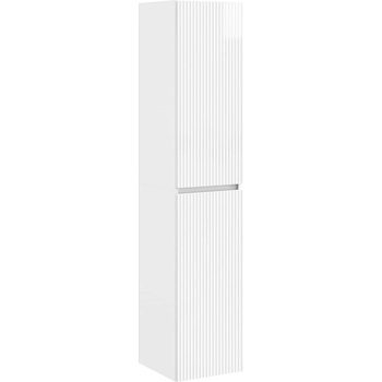 vidaXL Стенно Баня Кабинет Бял гланц 33 x 34, 5 x 160 см (890516)