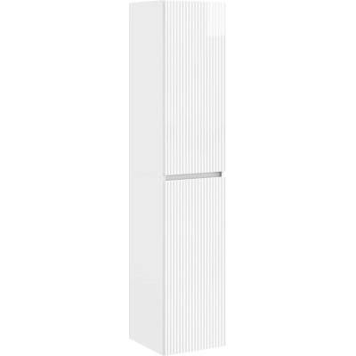 vidaXL Стенно Баня Кабинет Бял гланц 33 x 34, 5 x 160 см (890516)