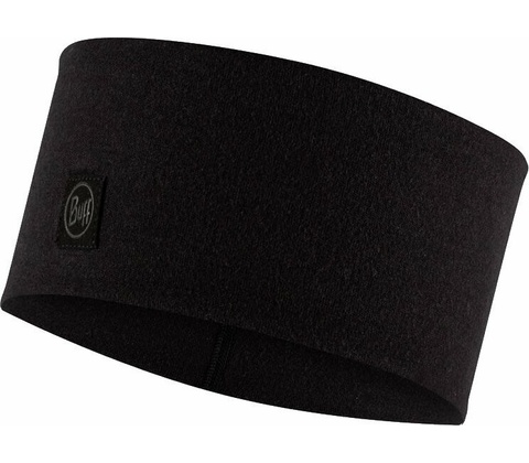 Buff merino Wide Solid Black