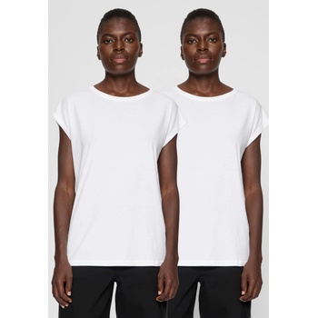 Urban Classics 2 Броя Изчистени Мъжки ТенискиPre-Pack Ladies Extended Shoulder Tee 2-Pack white+white XXLUB-PP771-03168 - Тъмносив, размер XL