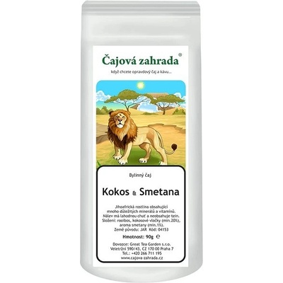 Čajová zahrada Rooibos Kokos & Smetana rooibos čaj 500 g